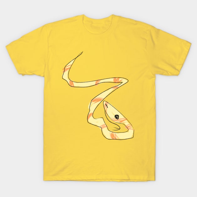 Yellow Sketchy Snake T-Shirt by Demonic cute cat